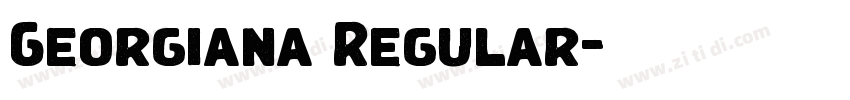 Georgiana Regular字体转换